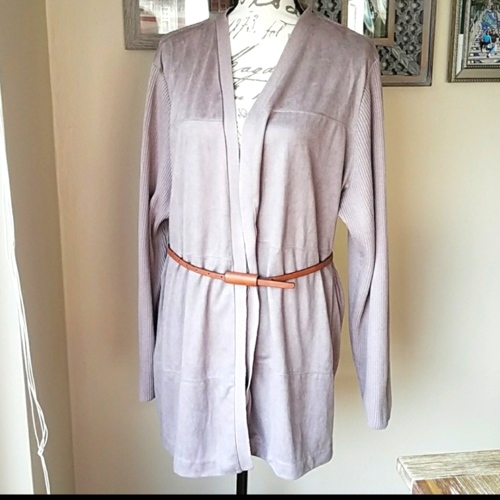 Gnw Pink‎ Open Front Cardigan Size 3X